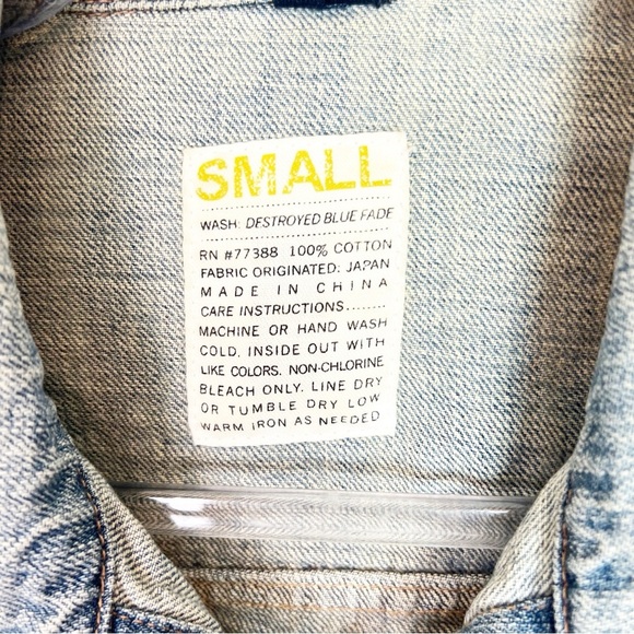 J. CREW BUTTON FRONT CLASSIC DENIM JEAN TRUCKER JACKET WOMENS SMALL - Picture 7 of 9